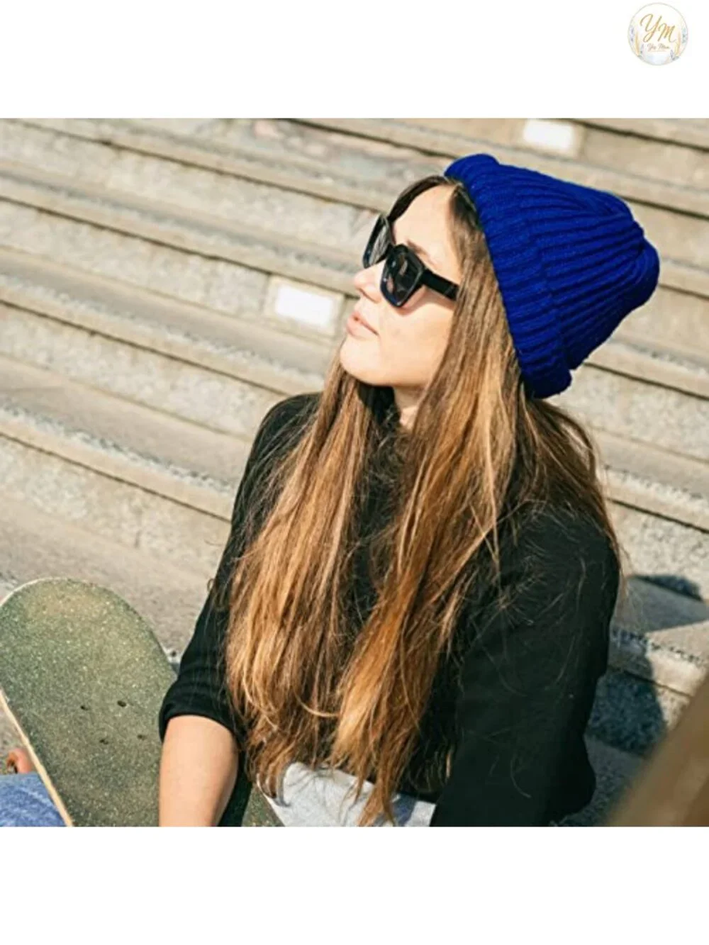 Wool Fisherman Beanie Knit Short Watch Cap Winter Warm Handmade Stretchable